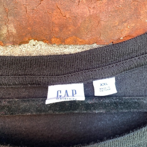 Gap Womens 2X Black Ruched Shide Wide Flare Sleeve Casual Dress - Picture 4 of 8